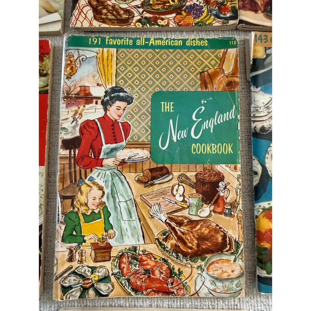 Vintage Set of 7 Culinary Arts Institute Cookbooks 1956-Melanie DeProft Director